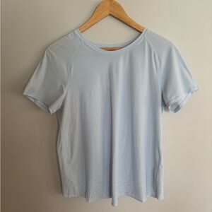 lululemon athletica Sky Blue Short Sleeve Tee